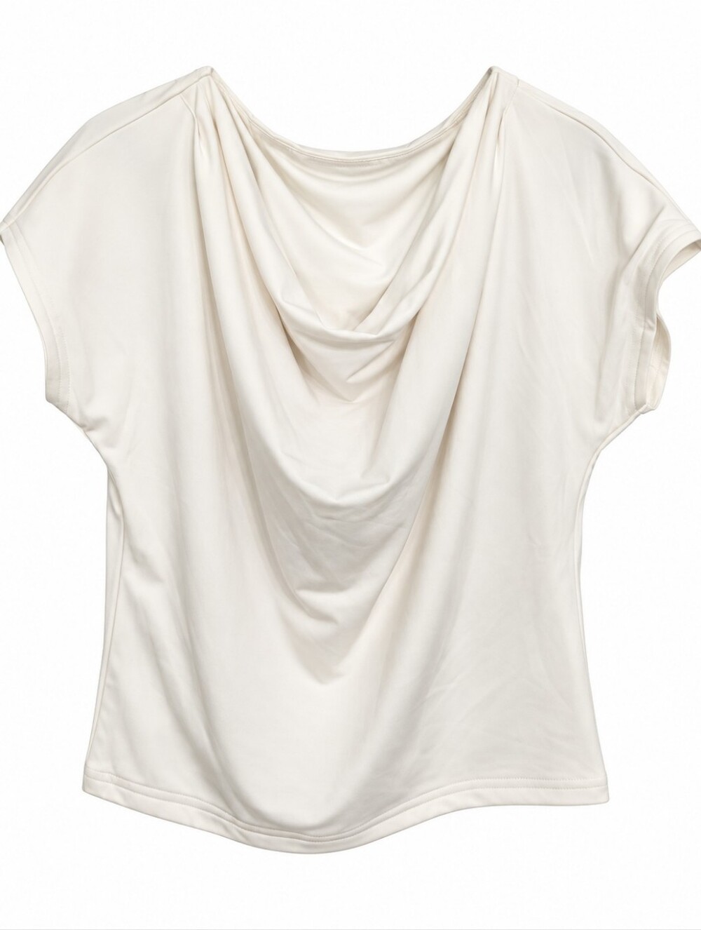 Abercrombie & Fitch Draped Asymmetrical Cowl Neck Top Size S